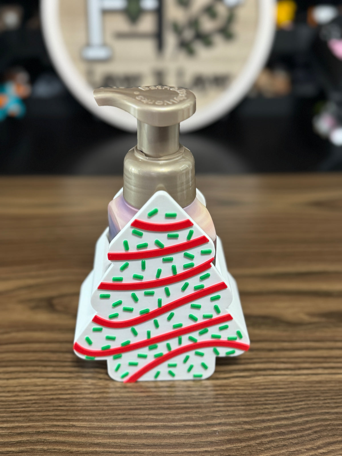 Christmas Tree Snack Cake Soap Holder