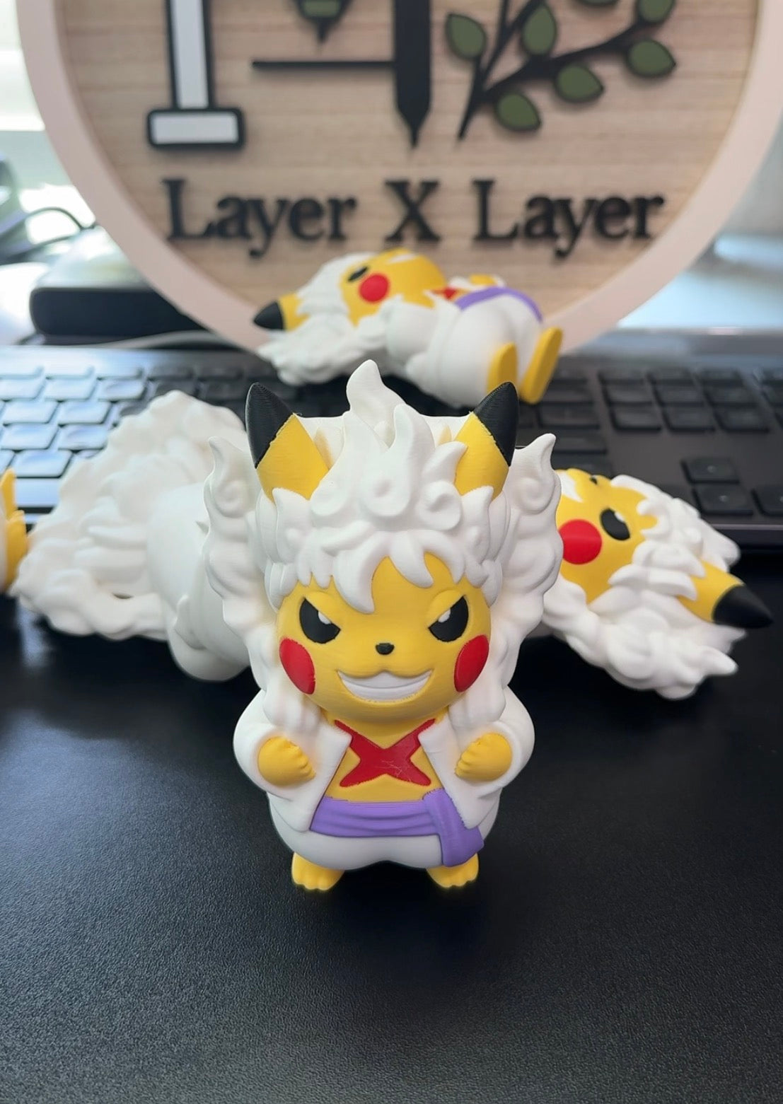 Pikachu x Gear 5 Luffy Figurine