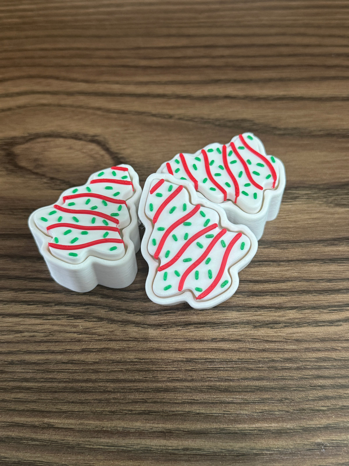Christmas Tree Snack Cake Clickers