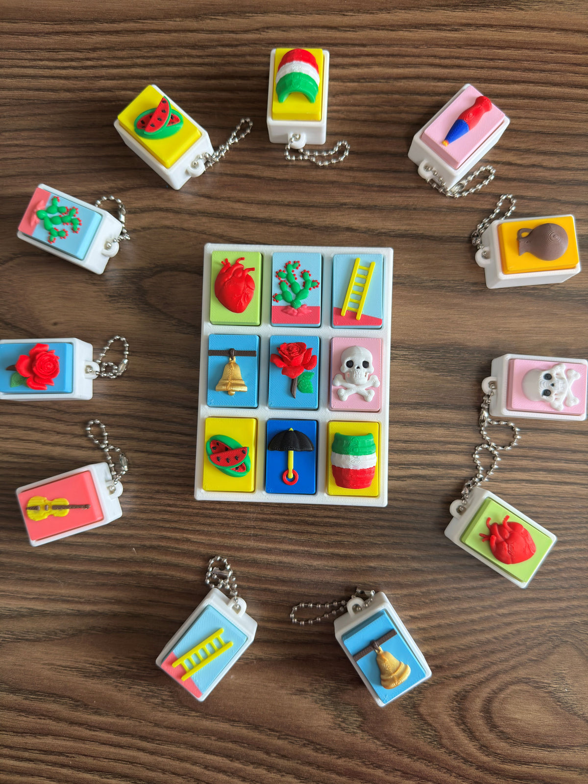 Lotería 3x3 Stress Relief Fidget Clicker