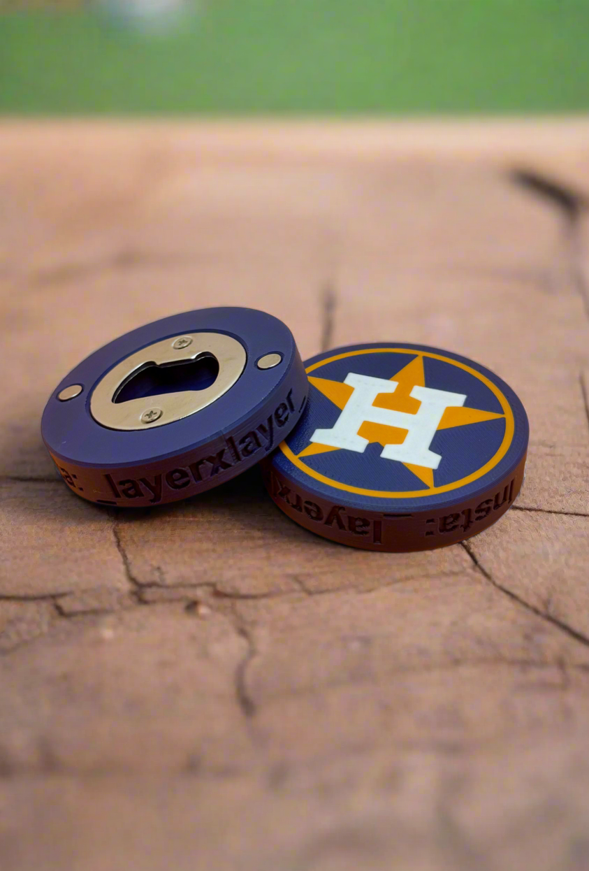 Astros Magnetic Bottle Opener
