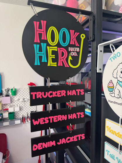 Custom Magnetic Vendor Sign (12”)