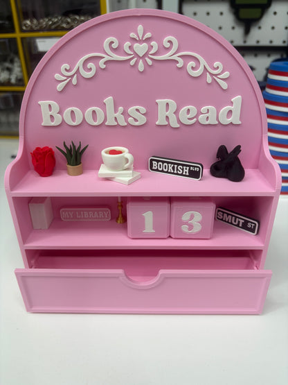 Book Read Counter Cube Counters