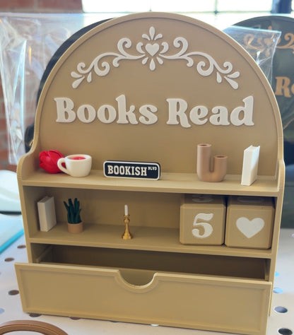 Book Read Counter Cube Counters