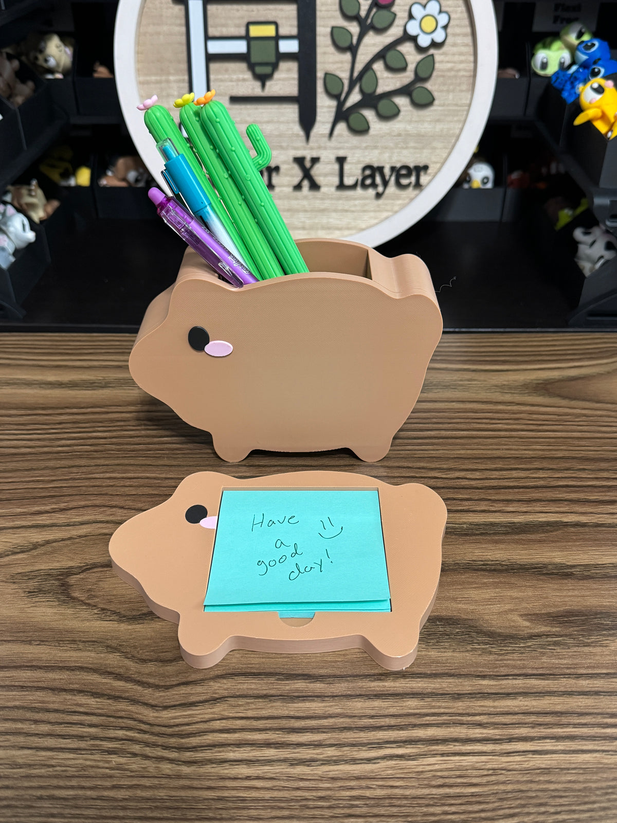 Maranito Pen Holder & Sticky Note Holder Set