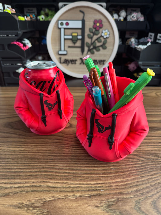 Battle Red Hoodie Koozie/Pen Holder