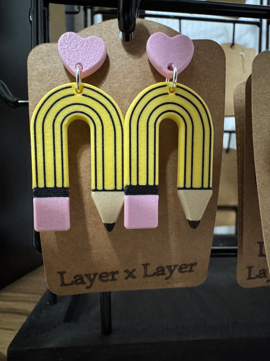 Arched Pencil Earrings