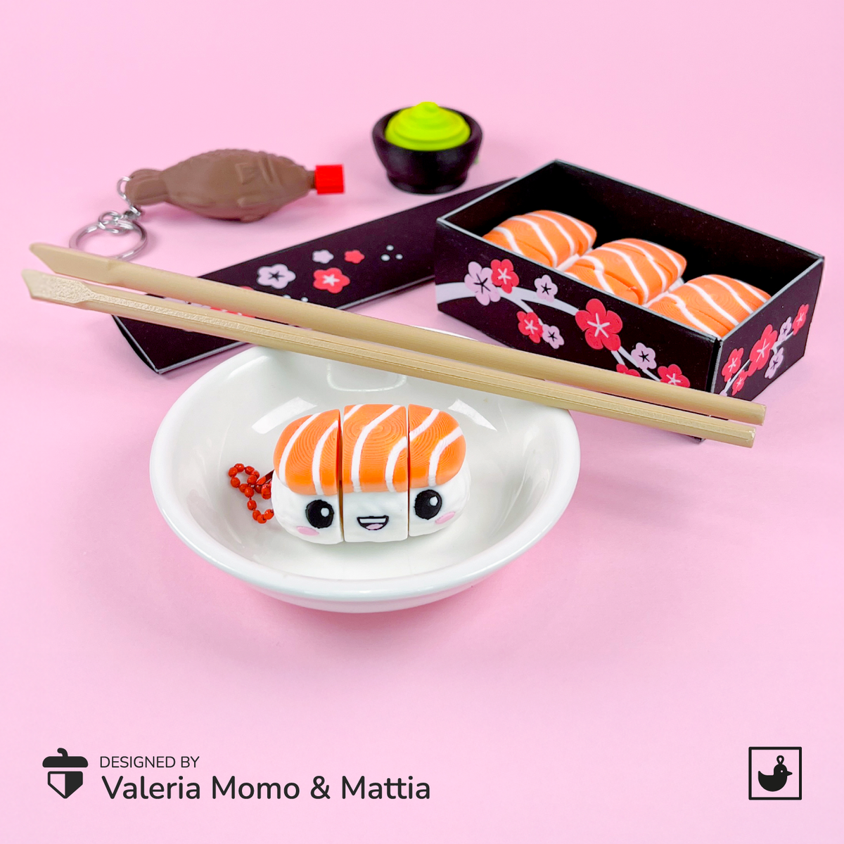 Sushi Keychain