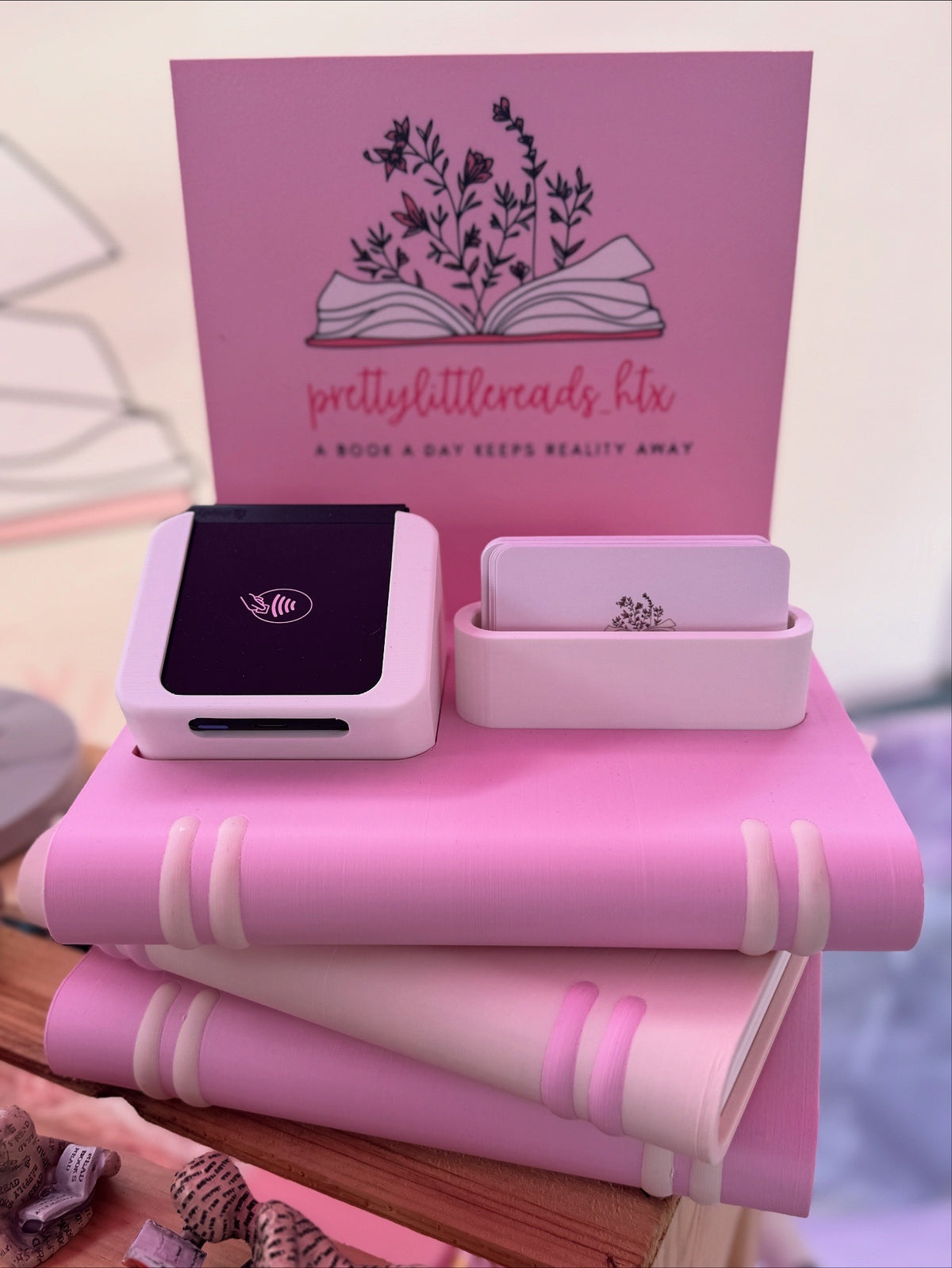Custom Shopify/Square Reader Payment Book Stand