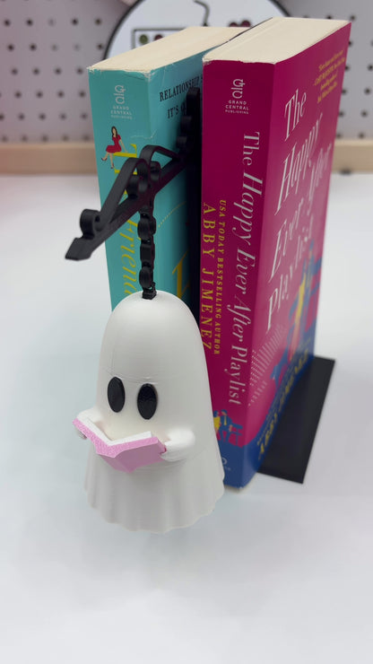 Light-Up Reading Ghost Bookend