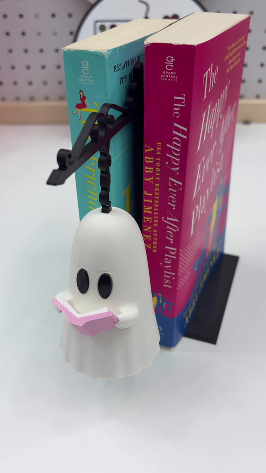 Light-Up Reading Ghost Bookend